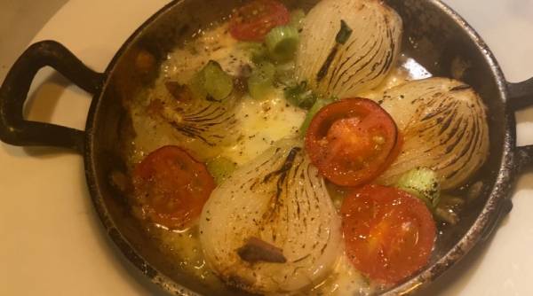 葉玉ねぎのモッツァレラオーブン焼き